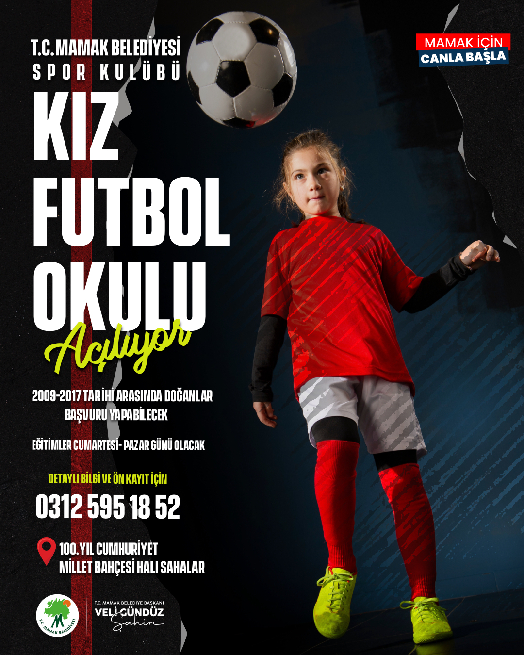 13.05.2025 Kız Futbol Okulu Açılıyor