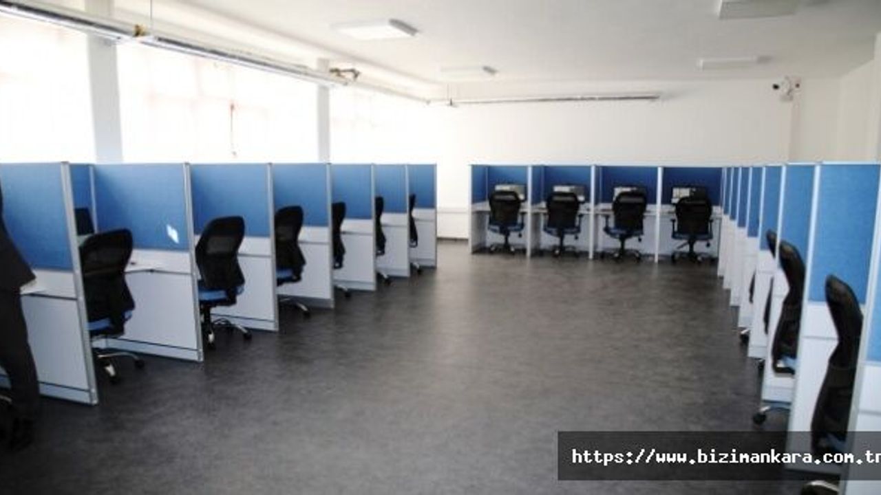 Çubuk'a E-Sınav Merkezi Kuruldu