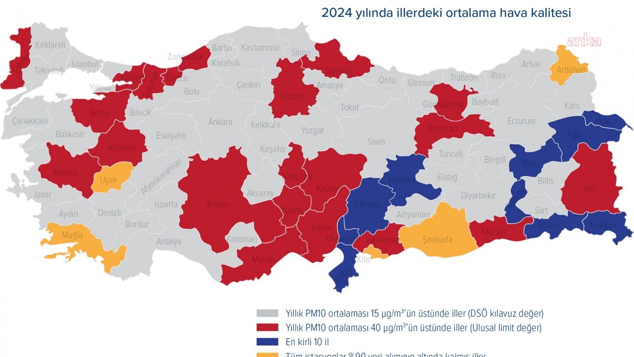Havası Kirli Olan İller Listesi Açıklandı