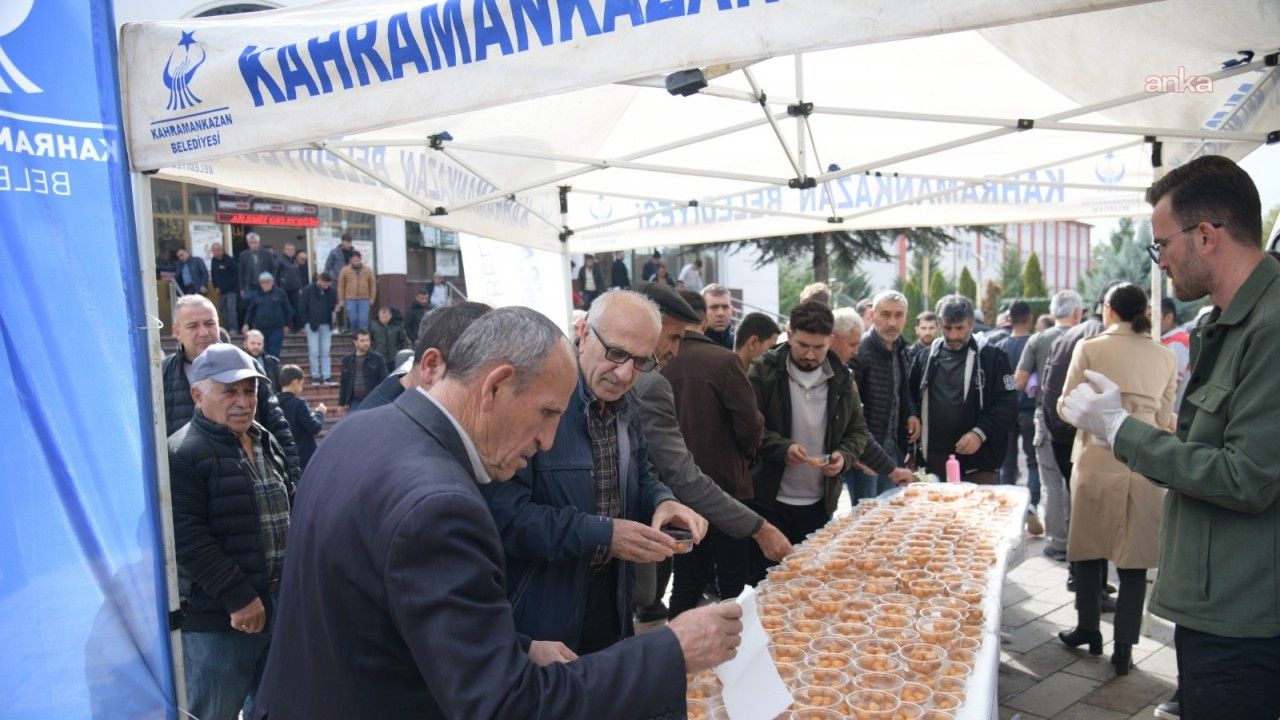 Kahramankazan Belediyesi'nden Şehitler Anısına Lokma İkramı