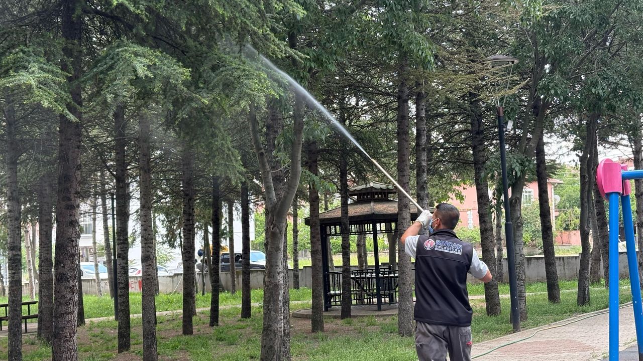 Sincan Belediyesi'nden Kapsamlı İlaçlama Çalışması