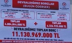 CHP’li Başkan, AKP’den Kalan Rekor Borcu Dev Panoya Astı