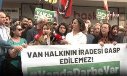 DEM Parti'den Başkent'te 'Van' Protestosu