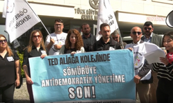 Özel Sektör Öğretmenlerinden TED Koleji Protestosu