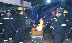 Çayırhan Maden İşçileri Yoğun Kar Yağışına Rağmen Eylemlerini Sürdürüyor