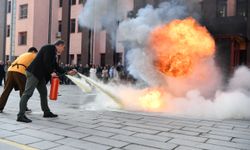 Mamak Belediyesi’nden Personele Yangın Tatbikatı