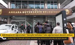 Ankara Büyükşehir'in Kızılay 100. Yıl Gençlik Sofrası, Ramazan Boyunca Sahurda da Açık