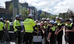 Ankara Büyükşehir Belediyesi Çocuk Meclisi Trafik Denetiminde