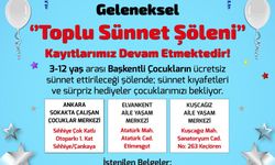 Ankara Büyükşehir Belediyesi'nin "Toplu Sünnet Şöleni" İçin Kayıtlar Sürüyor