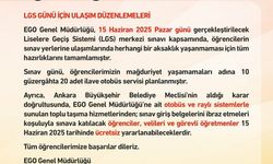 Başkentte LGS'ye Girecek Öğrenciler Sınav Günü EGO'ya Ait Metro ve Otobüslerden Ücretsiz Faydalanacak