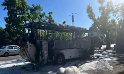 Ankara'da Minibüs Yangını