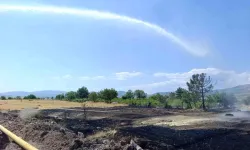 Beypazarı'nda Buğday Tarlası Yandı