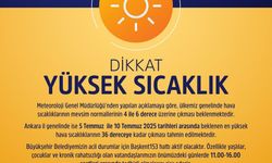 Ankara İçin 'Aşırı Sıcak' Uyarısı