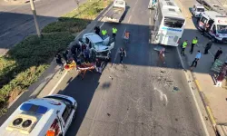 Elmadağ'da Otomobil İle Otobüs Çarpıştı: 2 Yaralı