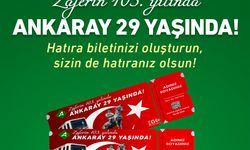 EGO, ANKARAY'ın Yeni Yaşını Hatıra Biletiyle Kutluyor