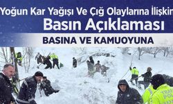 Çatak'ta Dünden Bu Yana 6 Noktada Çığ Düştü