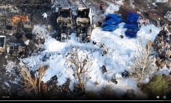 Ankara'da Emniyet Yediemin Otoparkı’ndaki Yangında 6 Tır Zarar Gördü