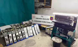 Keçiören'de 4 Milyon Liralık Sahte Plaka Operasyonu
