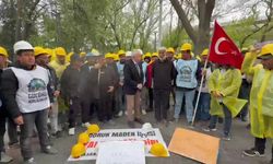 Doruk Madencilik işçileri Kurtuluş Parkı'nda