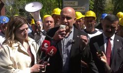 İYİ Parti'den Kurtuluş Parkı'ndaki Madencilere Destek