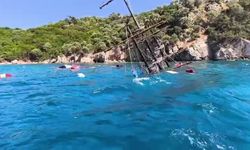 Marmaris'te 110 Yolcu Taşıyan Gezi Teknesi Battı