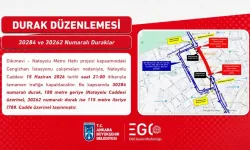 EGO Genel Müdürlüğü: "Natoyolu Caddesi 15 Haziran Saat 21.00 İtibarıyla Tamamen Trafiğe Kapatılacaktır"