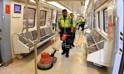 Ankara Büyükşehir Belediyesi'nden Metro ve Ankaray'da Hijyen Mesaisi