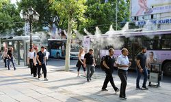 Ankara Büyükşehir Belediyesi'nden Bunaltıcı Sıcaklara Su Tasarruflu Serinleme Sistemi