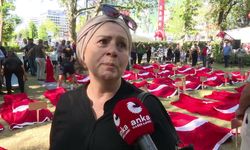 Güvenpark'ta Açlık Grevindeki Gazilerden Temsili Şehit Gösterisi