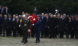 Erdoğan Başkanlığındaki Devlet Erkanı Anıtkabir'i Ziyaret Etti
