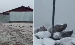 Kış Erken Geldi! Ankara'ya Mevsimin İlk Karı Düştü