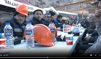 Mansur Yavaş'tan Eylemdeki Çayırhan Maden Ocağı İşçilerine Sıcak Yemek ve Çadır Desteği