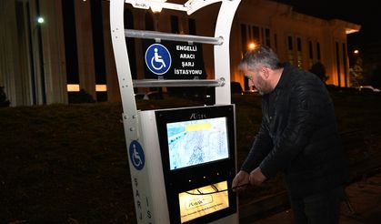 Pursaklar'da Engelli Vatandaşlara Şarj Hizmeti