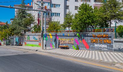 Pursaklar Duvarları Rengarenk Oluyor