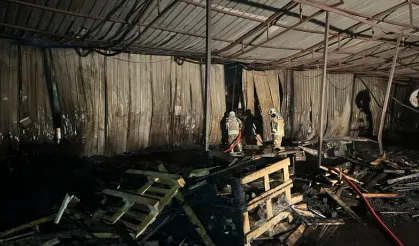 Ankara'da Fabrika Yangını