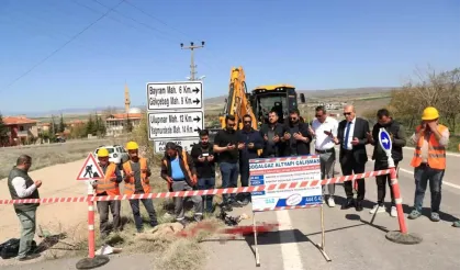 Ayaş'ta Doğalgaz Hattı Yapımına Başlandı