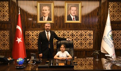 Pursaklar’da Minik Başkan Görev Başında