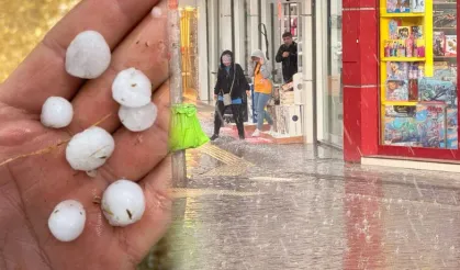 Ankara Polatlı'da Dolu Etkili Oldu