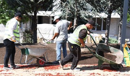 Pursaklar'da Parklar Yeşilleniyor