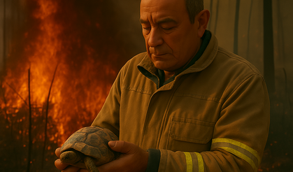 Eymir'deki Yangında Alevlerin Arasından Gelen Merhamet