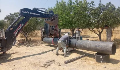Güdül'de Sulama Hattındaki Arıza Çözülüyor