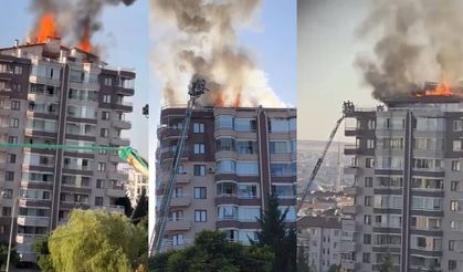 Ankara'da 12 Katlı Binada Yangın