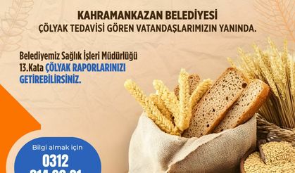 Kahramankazan Belediyesi'nden Çölyak Hastalarına Destek