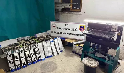 Keçiören'de 4 Milyon Liralık Sahte Plaka Operasyonu