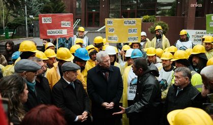 Mansur Yavaş'tan Kurtuluş Parkı'nda Açlık Grevindeki Madencilere Ziyaret