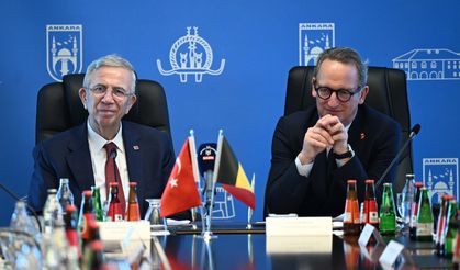 Brüksel Başbakanı Dilliès, ABB Başkanı Mansur Yavaş'ı Ziyaret Etti