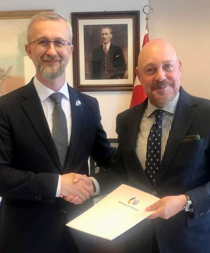 Ukrayna'nın Ankara Büyükelçisi Güven Mektubunu Sundu