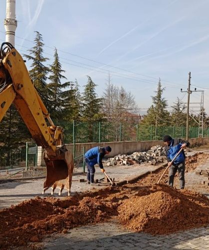 Kahramankazan'da Alt ve Üstyapı Çalışmaları Sürüyor