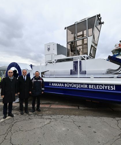 Haliç Tersanesi’nden Ankara’ya Yerli Baraj Temizleme Aracı