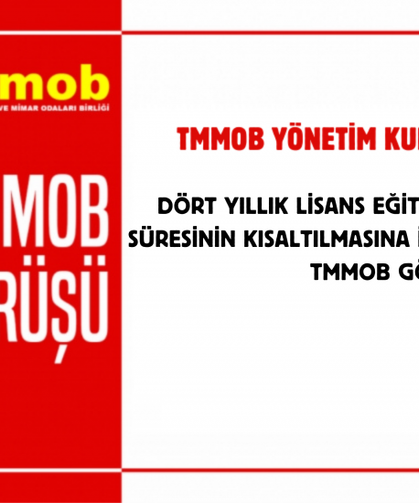 TMMOB’dan “Üç Yıllık Üniversite” Modeline Tepki